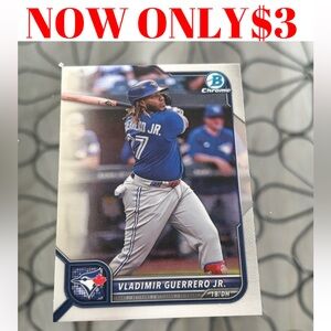 Vladimir Guerrero Jr 2022 Bowman Chrome Toronto Blue Jays Baseball Card